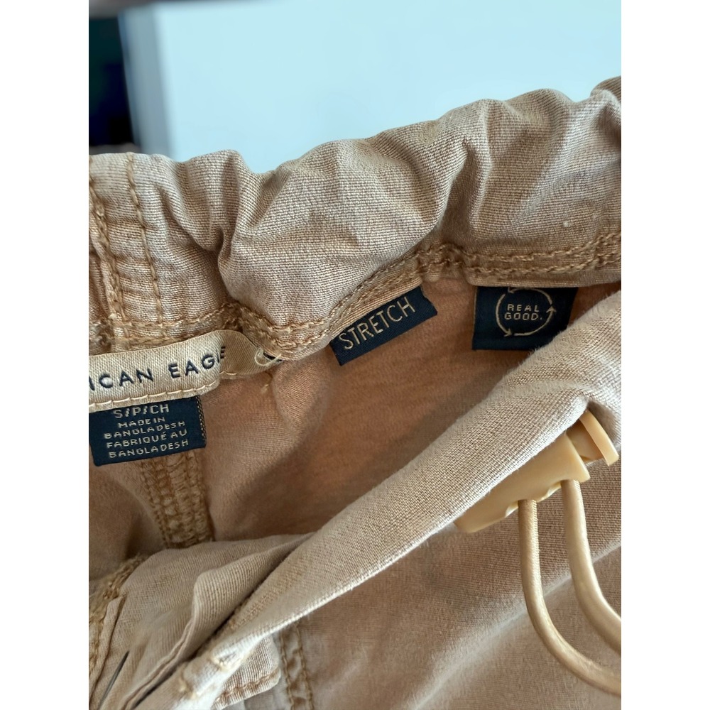 American Eagle Outfitters High Rise Utility Parachute Jogger Pants Brown S - Picture 6 of 13